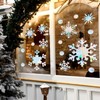 VioraWhite 76 Pcs Extra Large Christmas Snowflake Window Clings 9.8