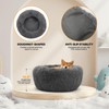 MoNiBloom 24"x24"x10.5" Dog Beds for Small Size Dogs Machine-Washable Long