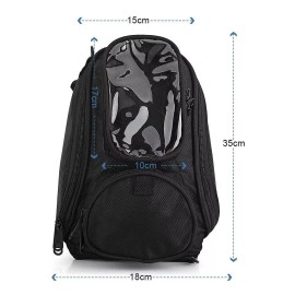 Mochila para tanque motocicleta Maleta Impermeable Con Bandolera E Imán Para Motocicleta