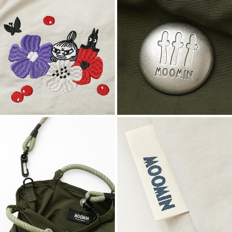Moomin rmpk-03 Pochette Mini Shoulder Bag, green, Free size