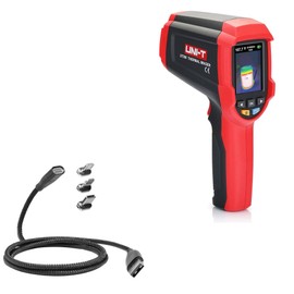 BoxWave Cable Compatible with UNI-T UTi80 Thermal Camera - MagnetoSnap PD AllCharge Cable (100W), Magnet Charging Braided USB Type-C Micro - Jet Black