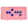 BIGLEE Plastic Test Tube Holder Rack with Silicone Pad for