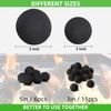 Maliansun Ceramic Fire Balls, 3in Set of 15 Black Round