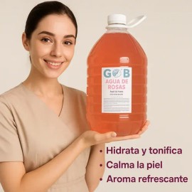 Agua De Rosas - Tónico Facial - Gob - Garrafa 5 Litros