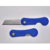 Knife 8 Slim Folding Razor Knife Blue for SERE Survival