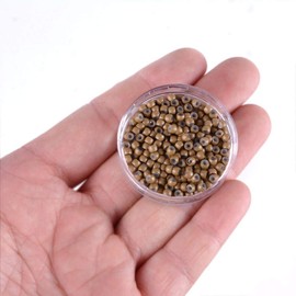 Mios Silicone Nano Rings for keratin Hair Extensions Silicone Lined Nano Beads for Nano Ring Hair Multi Color (#8,500 Units per lot)