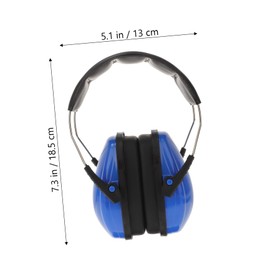 Operitacx Soundproof Earmuffs Ear Plugs with Noise Cancelling Noise Shooting Hearing Protection for Noise Cancelling Headphones for Ear Protection ABS Blue, blue
