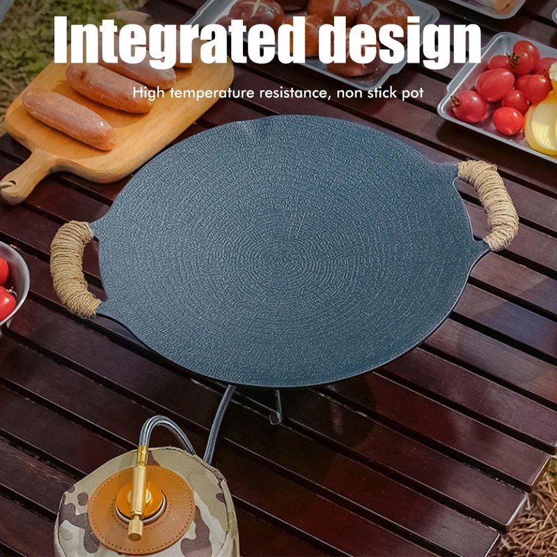Small Grill Pan with Handle Portable Universal Maifan Stone Coating