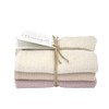Solwang Cleaning Cloths Set of 3 Knitted Cotton Wipes (Sand