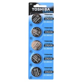 Toshiba CR2430 3 Volt Lithium Coin Battery (4 Batteries)