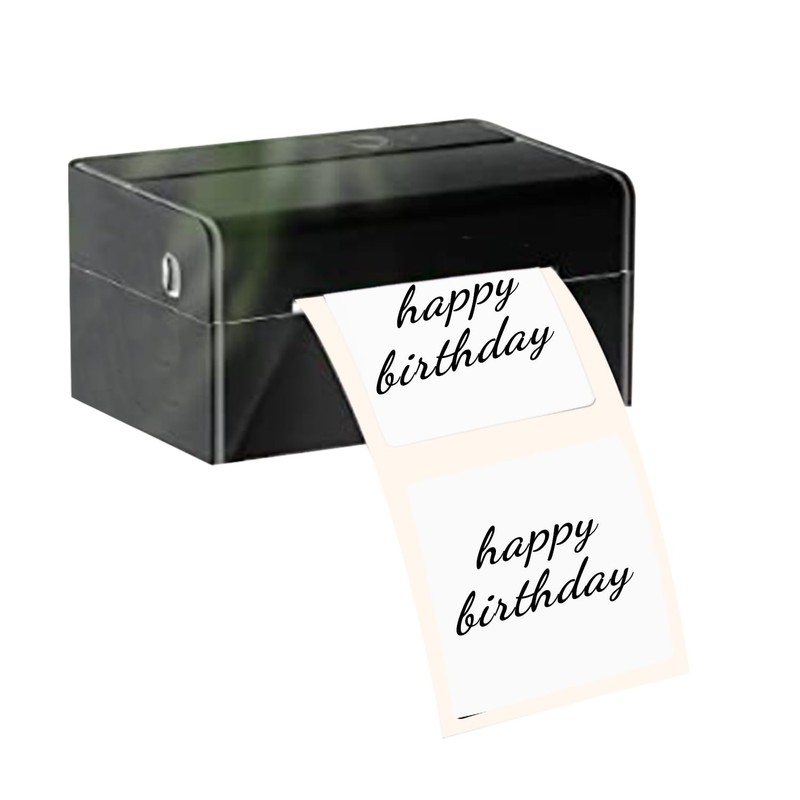 Yeachlaing 2"x2" White Square Thermal Label Stickers,Self-Adhesive Square Direct Thermal