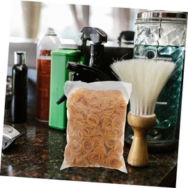 Beavorty 1bag High-temperature Resistant Rubber Bands for Hairdressing Practical Styling Tools for Salons and Hairstyles Yellow