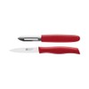 Zwilling Knife Twin Grip with Peeler, Stainless Steel, Silver/Red, 48
