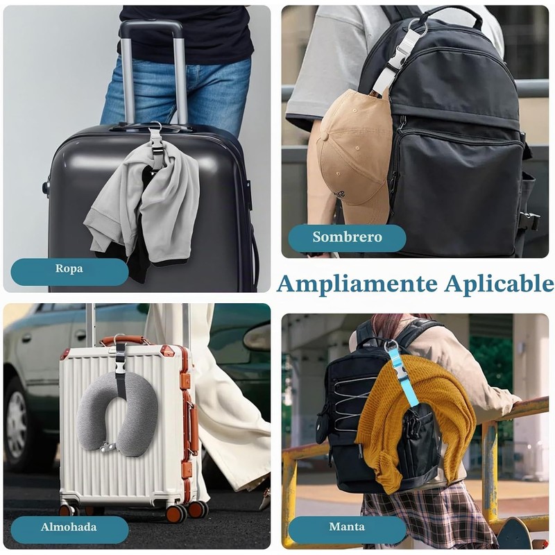 Correas de equipaje ajustables Ptwola 680467 – 3 piezas con