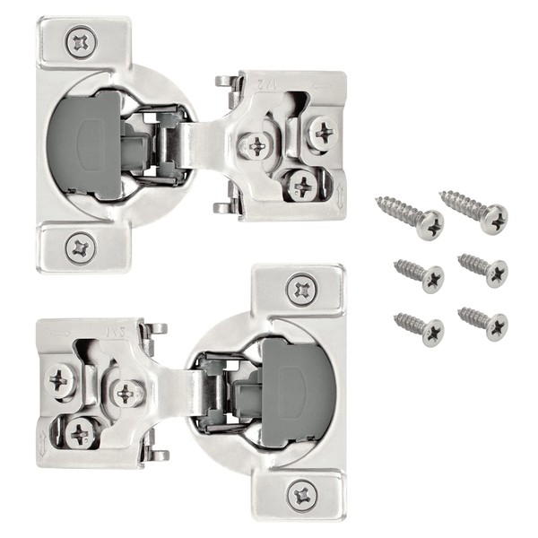 Nuk3y Overlay Soft Close Cabinet Hinge 105 Degree with Screws