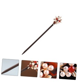 Mikinona Vintage Pearl Hairpin Traditional Hair Stick Retro Hairpin Fork Unique Chinese Style Accessory