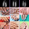 BlueZOO Soft Gel X Nail Tips Short Almond Coffin Ballerina