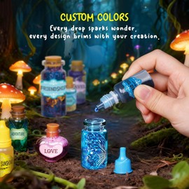 Fairy Unicorn Potions Making Kit Children, DIY Craft Set, Magic Crafts Potion Kits for Girls & Boys Ages 6-12+, Creative Craft Toy for Christmas Halloween Birthday