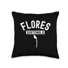 Flores Guatemala Chapin Quetzal Guate Antigua Tikal Maya Throw Pillow