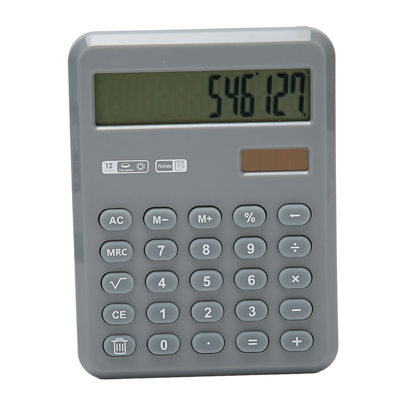 Calculator with Notepad 12 Digits Large Display Support Solar and