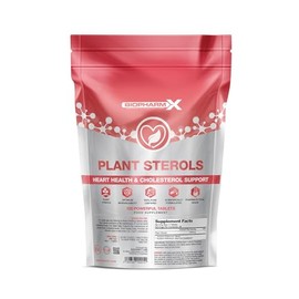 High Strength Plant Sterols 2400mg per Serving (120 Vegan Tablets) Beta-Sitosterol Formula to Lower Cholesterol - Heart & Cardiovascular Support – Suitable for Vegans