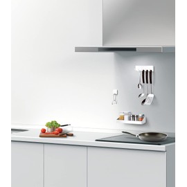 POSE K134100 Kitchen Seasoning Rack Slim Suction Sheet, White