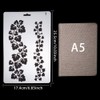 GORGECRAFT 4pcs Plastic Drawing Painting Stencils Templates Flowers Plants Graphics
