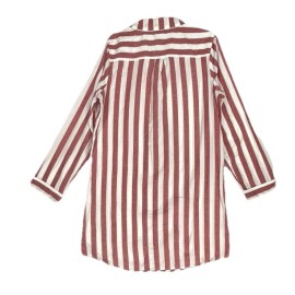 STARS ABOVE, STRIPPED PERFECTLY COZY FLANNEL PLAID NIGHTGOWN, SIZE M, RED