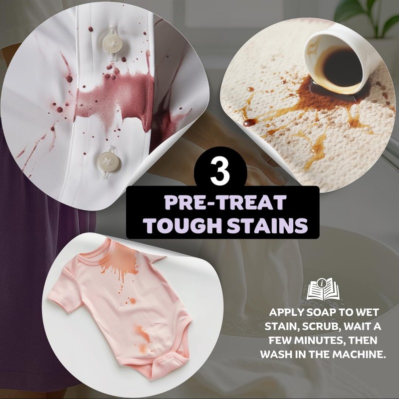 Laundry Soap Bar with Lavender for Sensitive Skin - Delicate