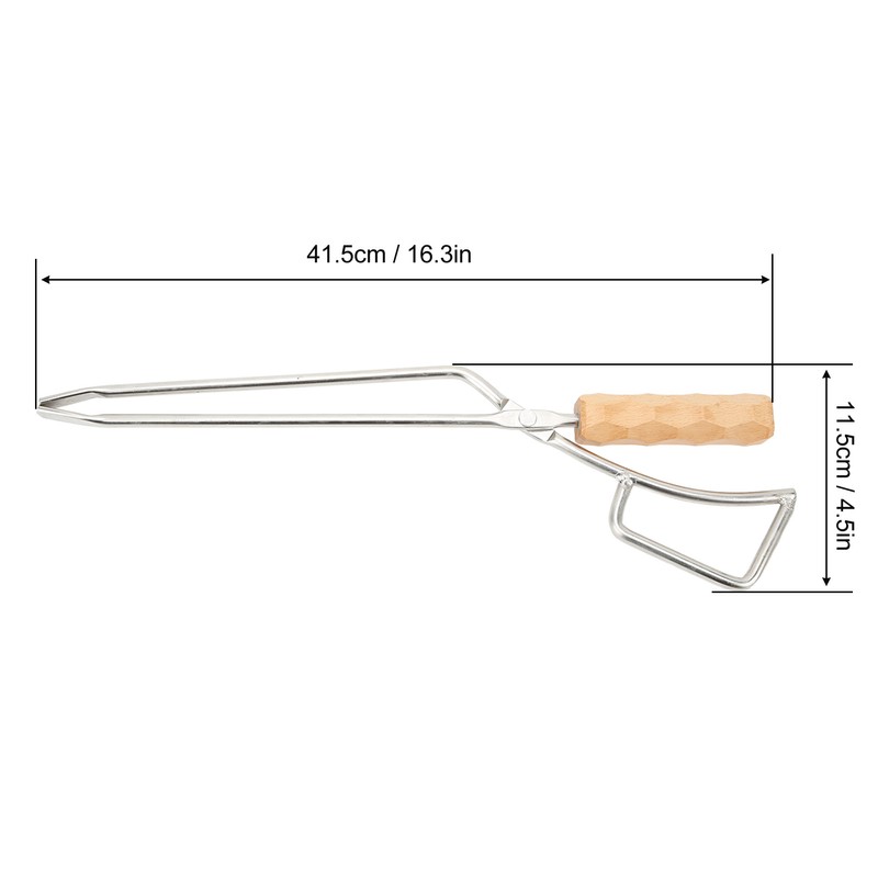 Fire Pit Tongs Heavy Duty Stainless Steel Lengthen Widen Thicken