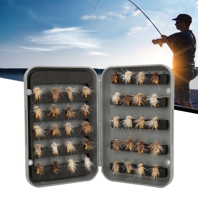 Fly Fishing Lure Kit, 40pcs A6 Fly Fishing Lure Artificial