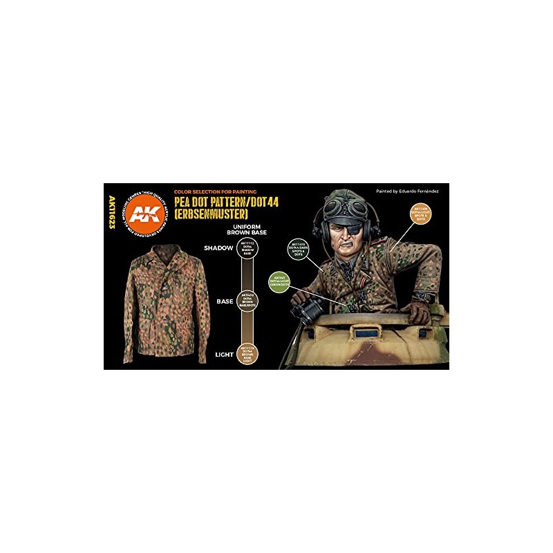 AK Interactive 3rd Gen Pea Dot Pattern / Dot 44