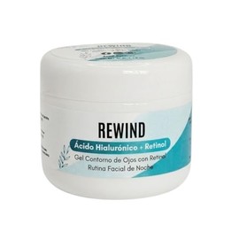 Rewind Gel Contorno de Ojos con Ácido Hialurónico y Retinol, Rutina Facial de Noche, Ayuda a Mejorar la Apariencia de Líneas de Expresión y Ojeras, 30