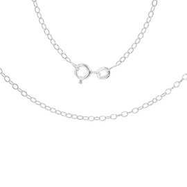 Tuscany Silver Women's Sterling Silver Diamond Cut Trace Chain of 46cm/18"