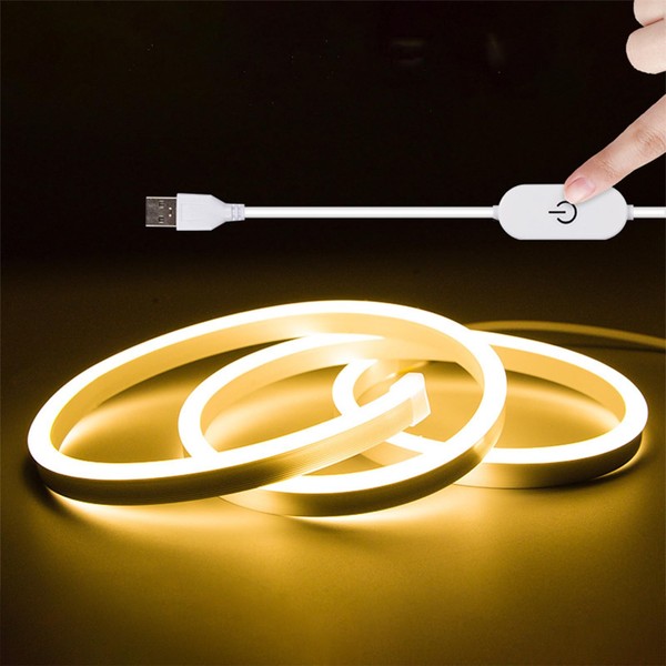 XINGZHI 16.4FT Warm Neon Light Strip, 5V USB Led Strip