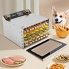6 Trays Commercial Food Dehydrator Machine for Jerky, 400W Electric