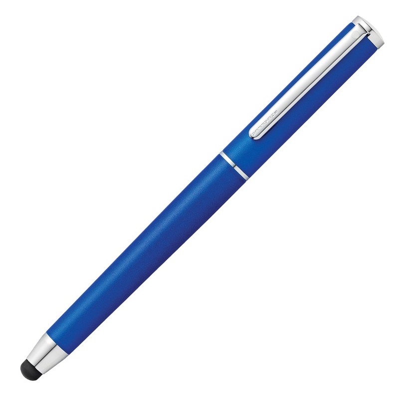 Sheaffer Stylus, Matte Blue, Chrome Plate Trim Ballpoint Pen and