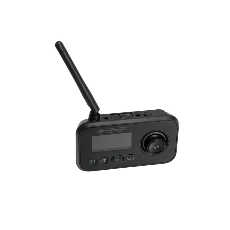 OMNITRONIC BDT-5.0 Bluetooth 5.0 Transceiver | 3-in-1-Bluetooth-Audioadapter mit Sender-, Empfänger-