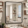 OBESTIK 24x30 Black Bathroom Mirrors for Over Sink, Rectangle Bathroom