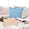 MONALET Blue Hugs from Home Dorm Throw Pillow Covers 18x18,