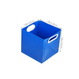 Operitacx Foldable Desktop Storage Organizer Box Compact Pen Holder for Office & Makeup Storage Stylish File Organizer & Stationery Case for Desk Use Size
