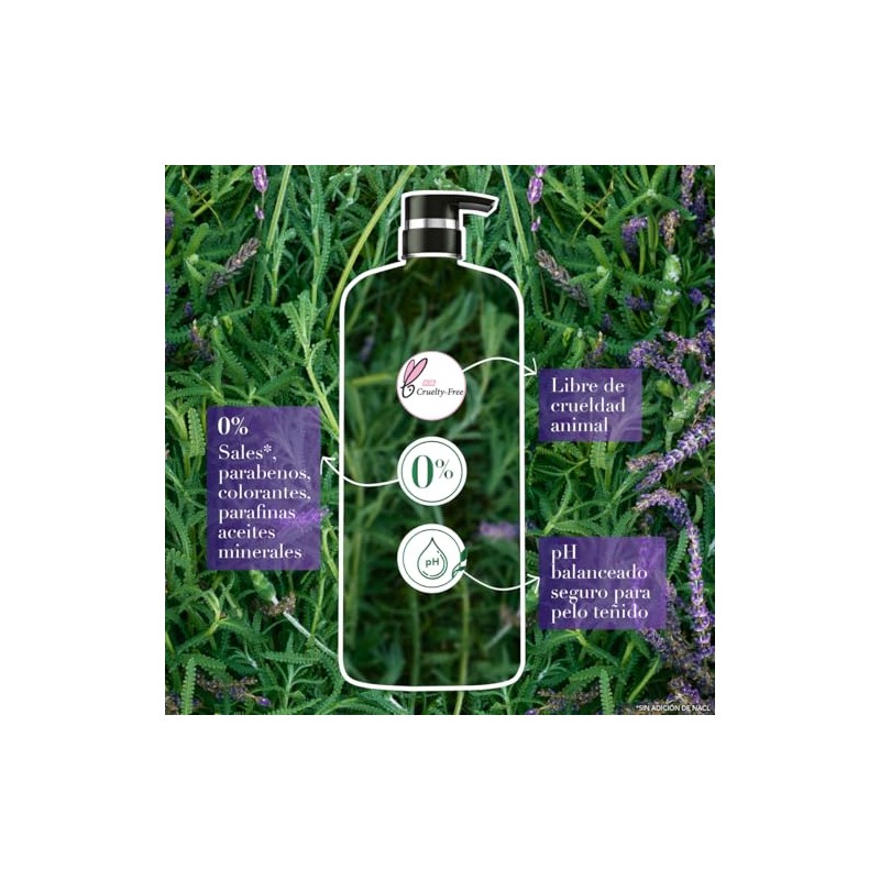 Herbal Essences Acondicionador Antifrizz Lavanda & Aceite de Almendras 600