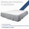 Martex Mantovana giroletto con volant, facile da montare, in microfibra,