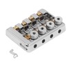 4 String Headless Electric Bass Bridge Zinc Alloy Brass Bridge
