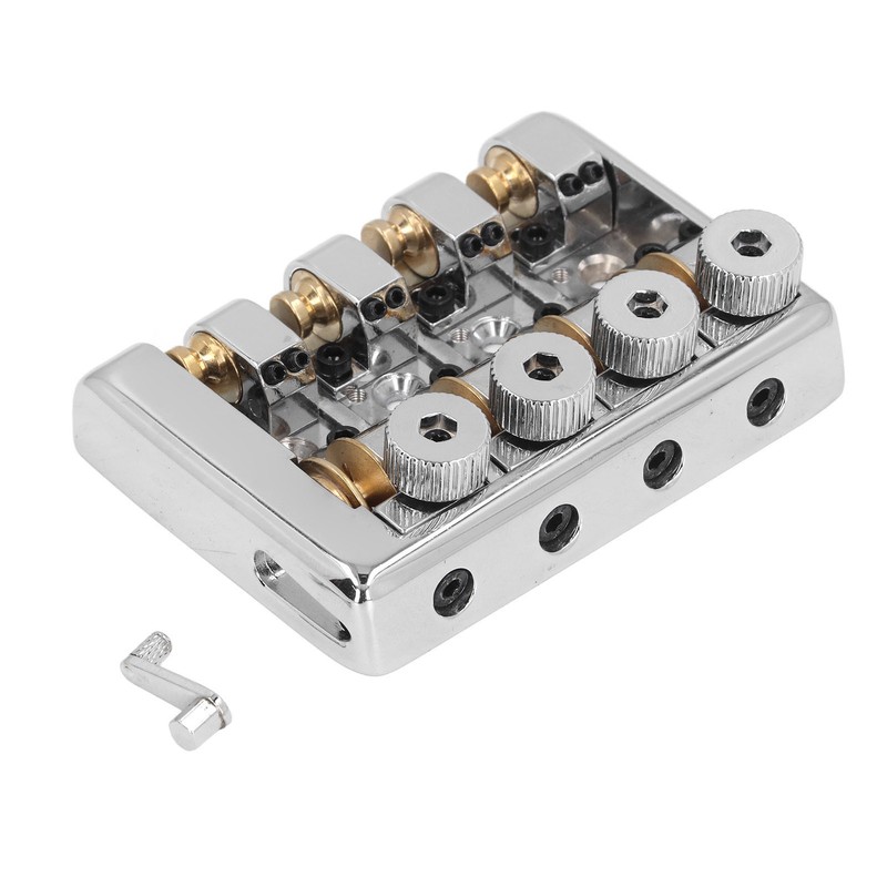 4 String Headless Electric Bass Bridge Zinc Alloy Brass Bridge