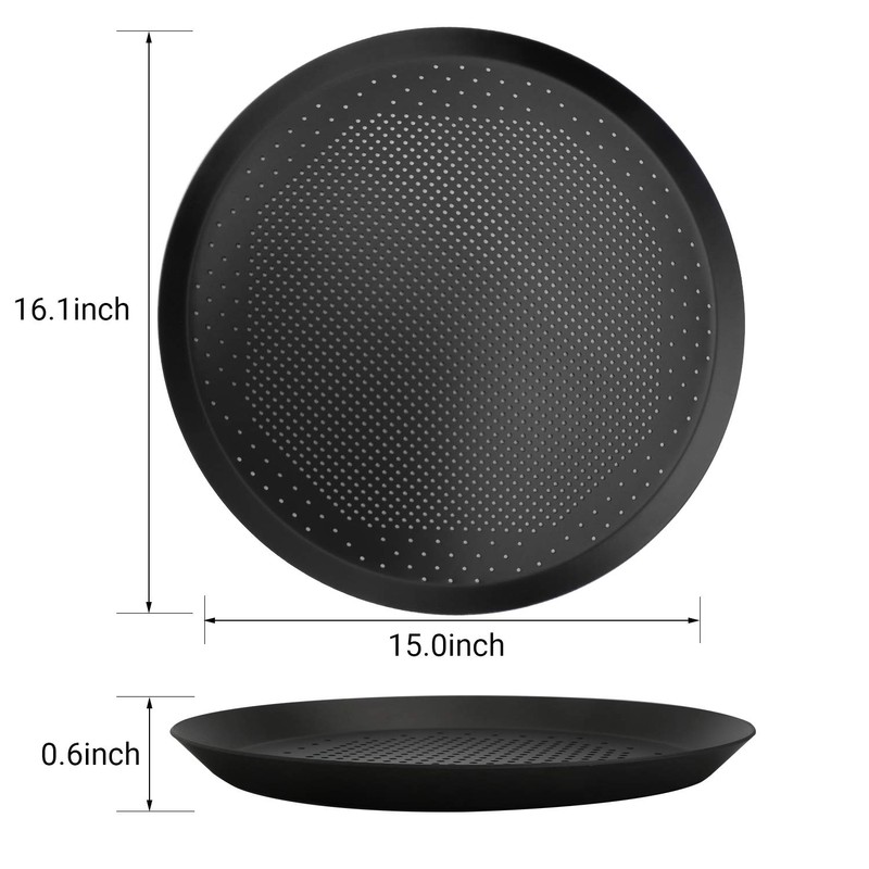 Beasea Pizza Pan 16 Inch, Perforated Pizza Tray with Holes