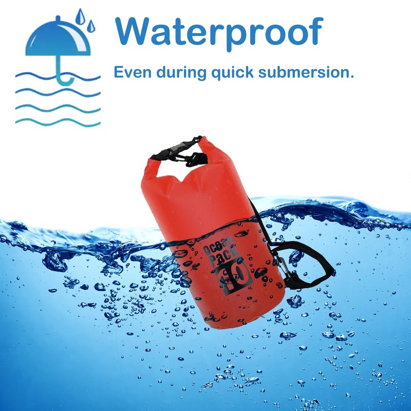 POPOYU Dry Bag, red, WaterproofBag