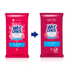 Wet Ones Travel Packs Fresh Scent 10 Packs, 200 Wipes