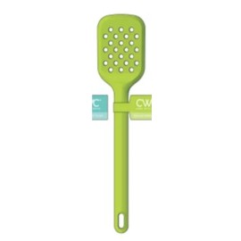 Cooking With Colors COOK WITH COLOR 12-in Silicone Slotted Turner Non-Stick 400-Degrees • Lime Green