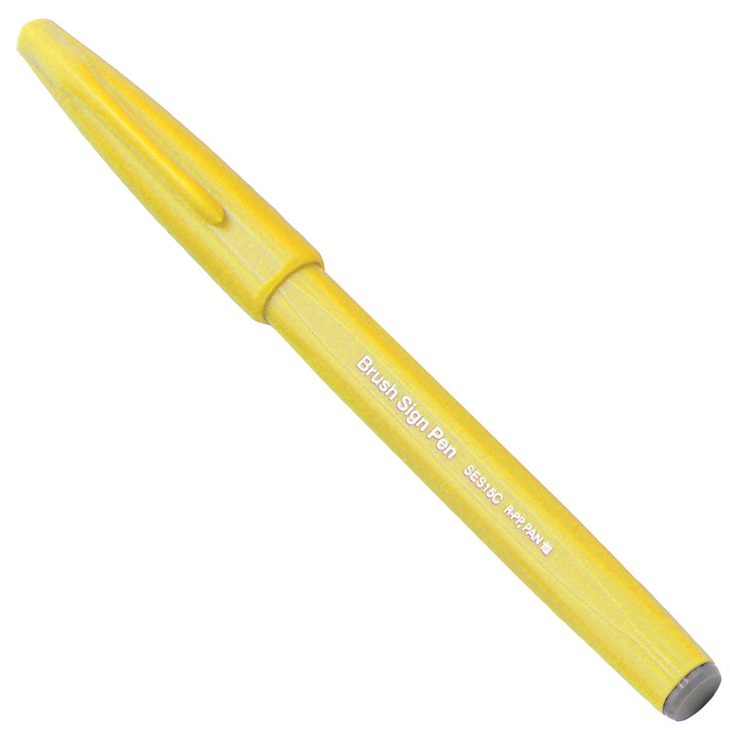 Pentel Brush Sign Pen SES15C - Brush Nib - Fibre